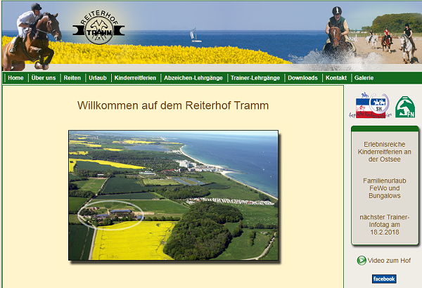 Reiterhof Tramm, Reiturlaub, Reitabzeichen an der Ostsee - Schleswig-Holstein