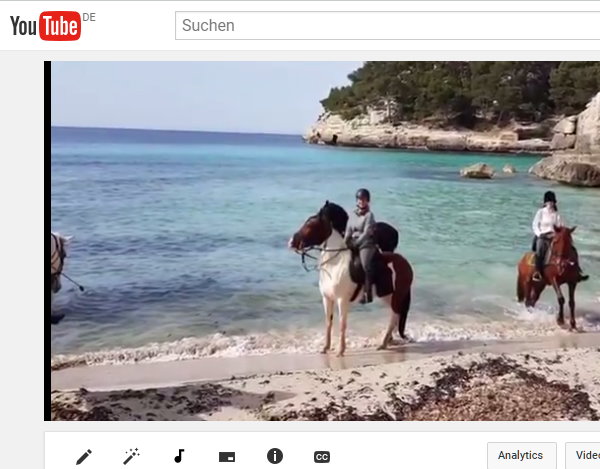 Video * Reiten auf Mallorca - Strandreiten - Reiten im Gelände