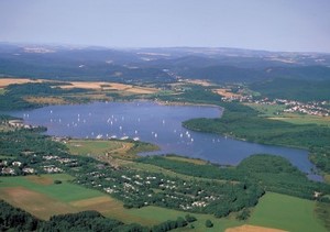 Bostalsee bei der Reitanlage Mühlberghof in Saarland