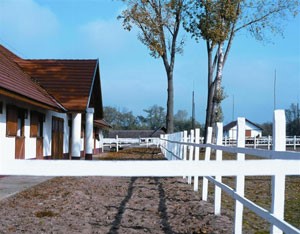 Unsere Stallungen vom Sarlspuszta Club Hotel