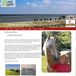 Webseite Urlaub auf dem Bauernhof Schleswig-Holstein